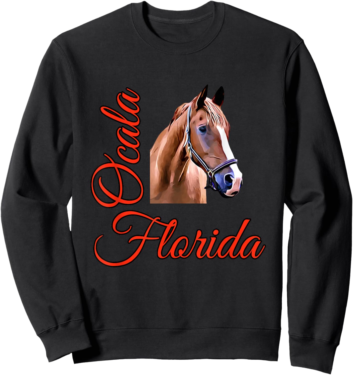 Ocala Florida Horse Sweatshirt - Sweatshirt | Black