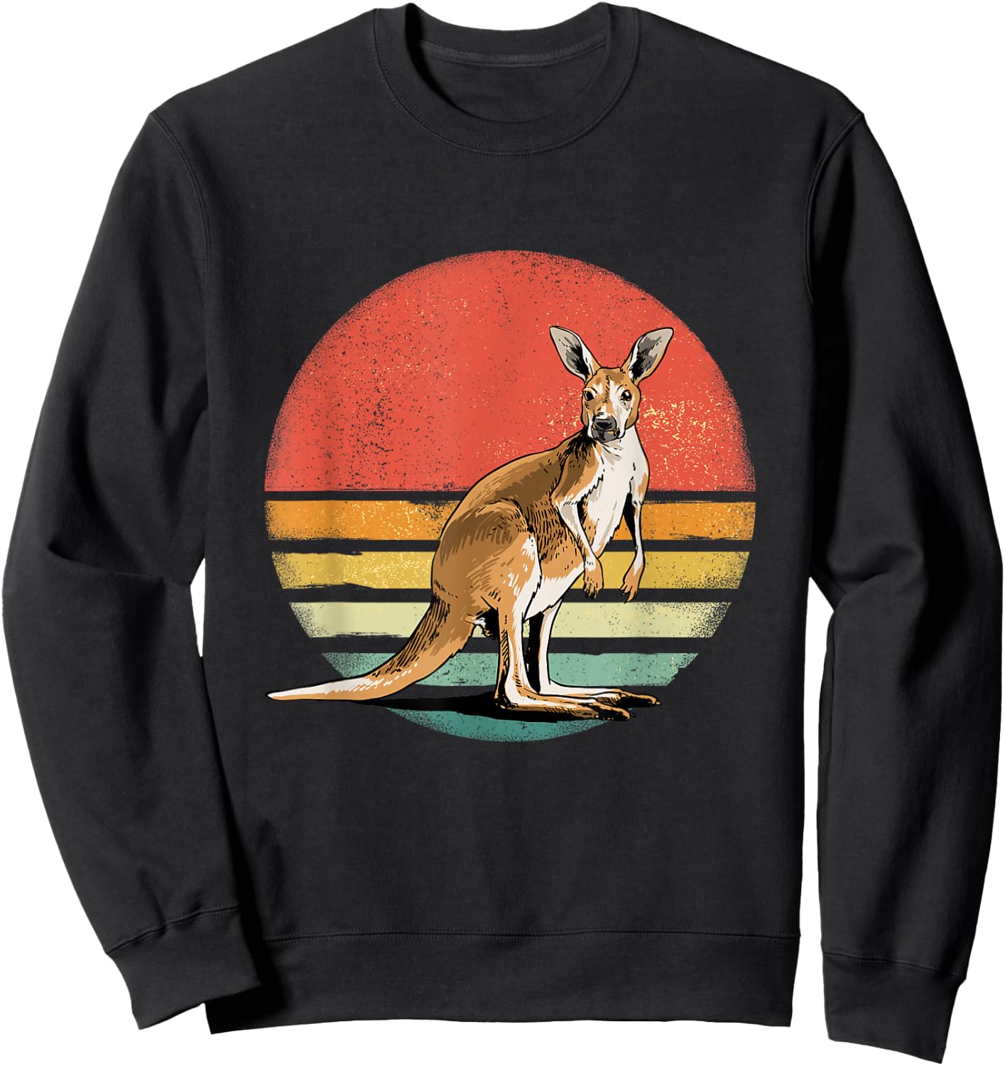 Retro Vintage Kangaroo Shirt For Kangaroo Lovers Sweatshirt - Sweatshirt | Black