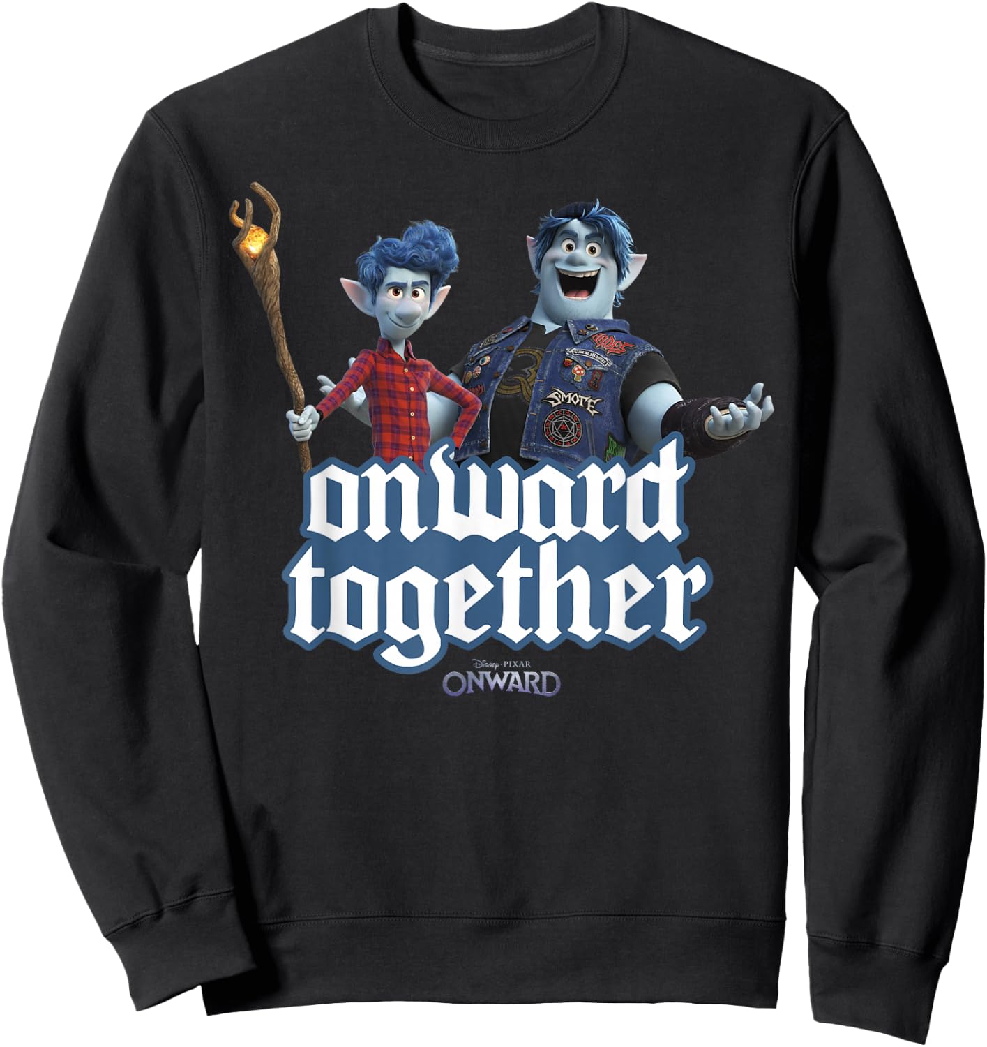 Disney Pixar Onward Barley & Ian Onward Together Sweatshirt - Sweatshirt | Black