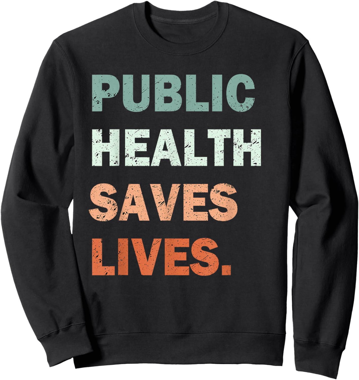 Public Health Saves Lives Healthcare Worker Nurse Doctor Sweatshirt - Sweatshirt | Black