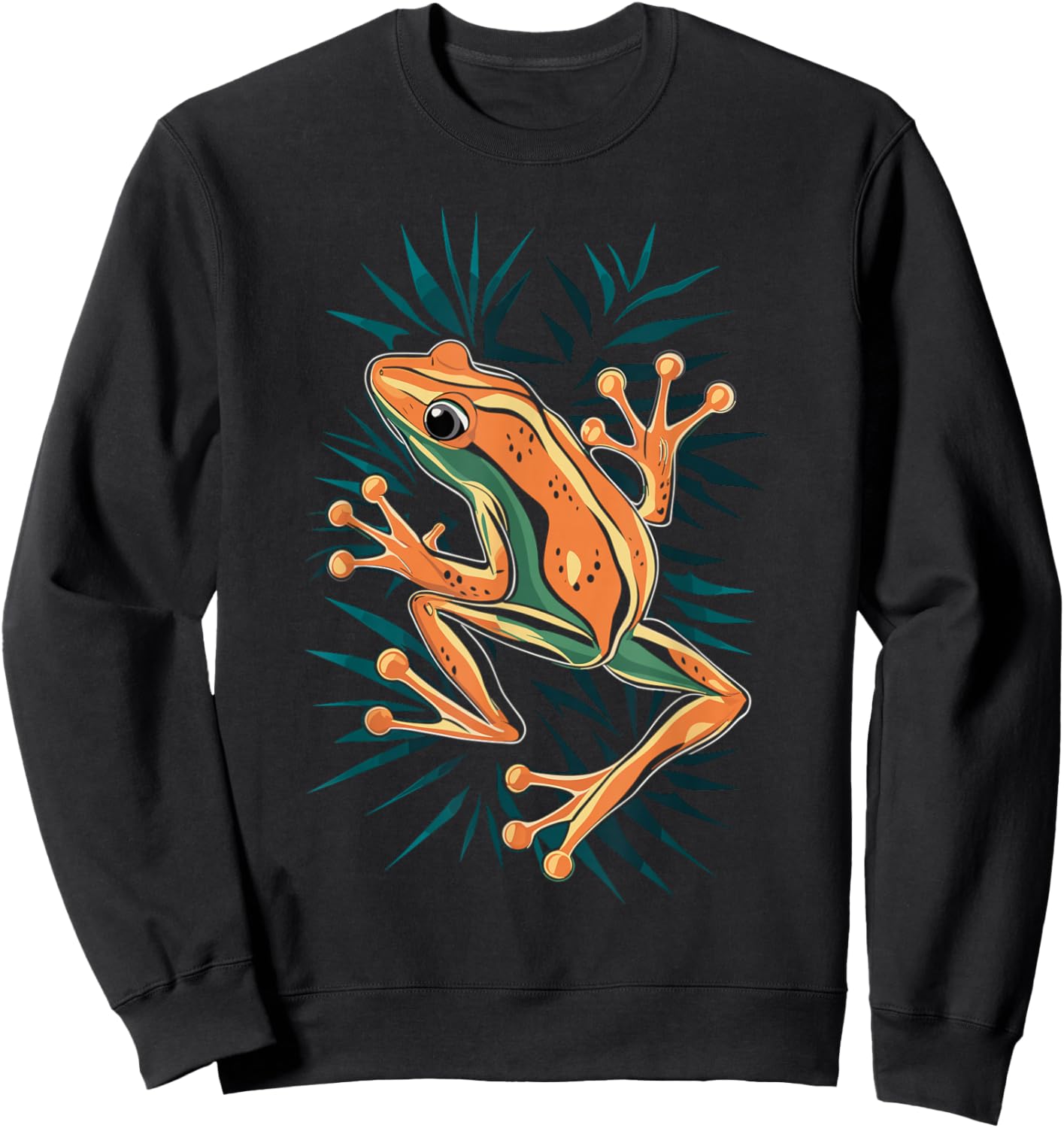 Coqui Frog Puerto Rico Wilflife Tropical Coqui Sweatshirt - Sweatshirt | Black