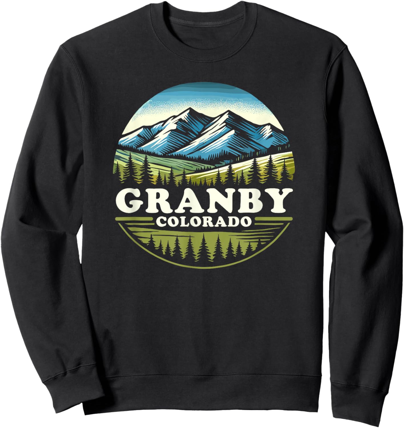 Granby CO Mountain Outdoor, Granby Colorado, Granby Sweatshirt - Sweatshirt | Black