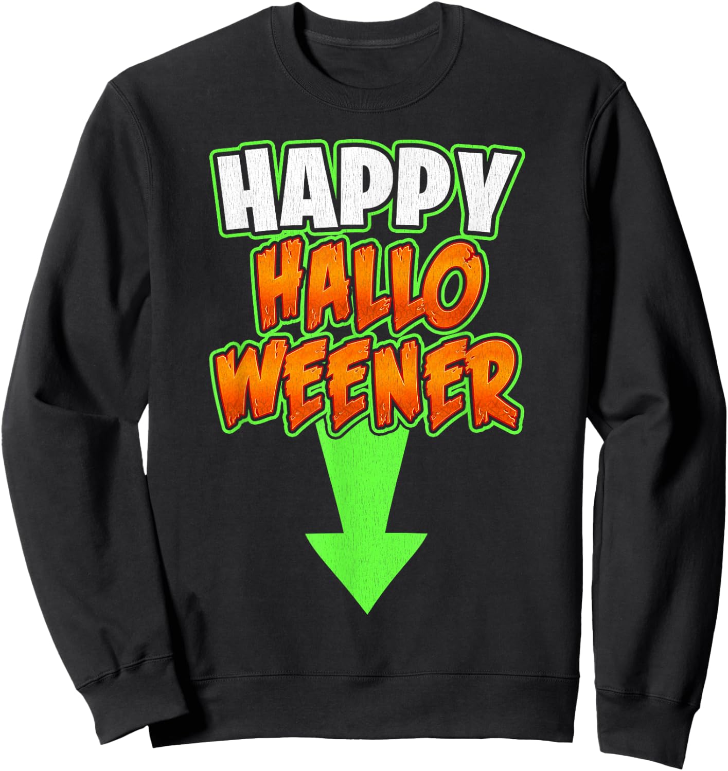Happy Hallo Weener Sweatshirt - Sweatshirt | Black