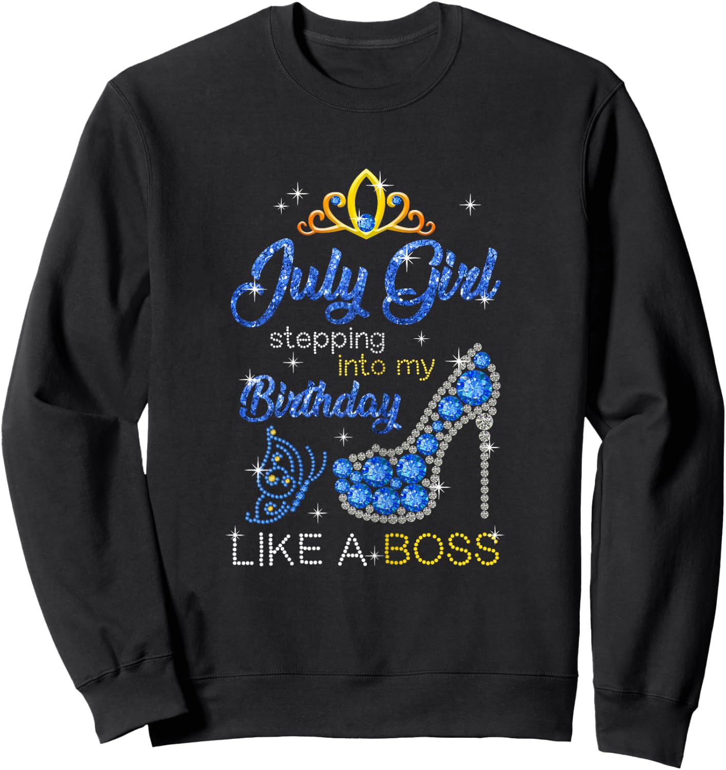 July Girl Stepping Into My Birthday Gift Cancer Sweatshirt - Sweatshirt | Black