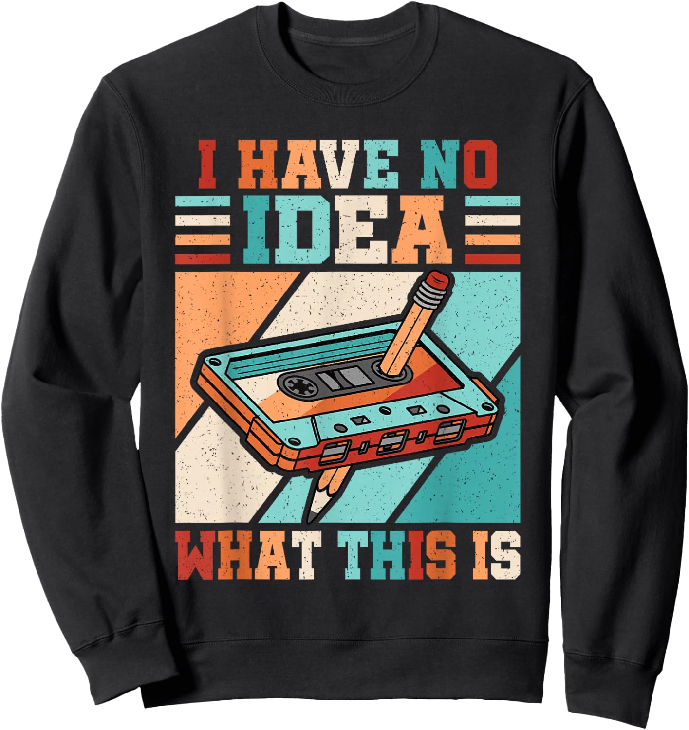 I Have No Idea What This is 80s 90s Outfit Boys Girls Kids Sweatshirt - Sweatshirt | Black