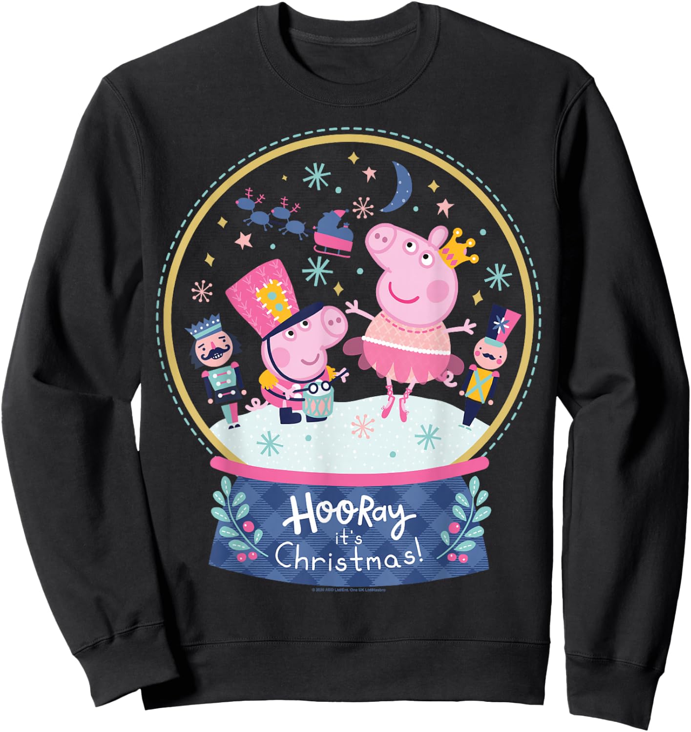 Peppa Pig Magical Snowglobe Sweatshirt - Sweatshirt | Black
