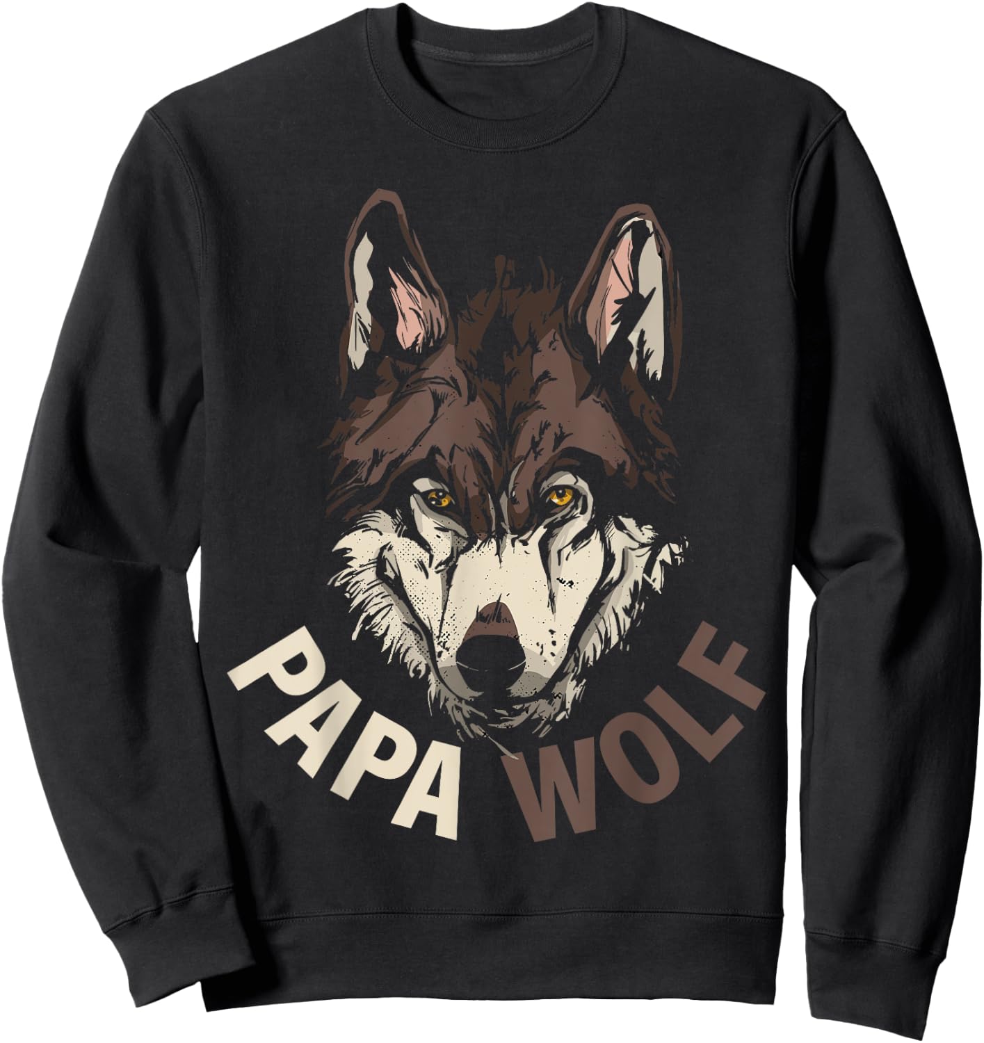 Papa Wolf Sweatshirt - Sweatshirt | Black