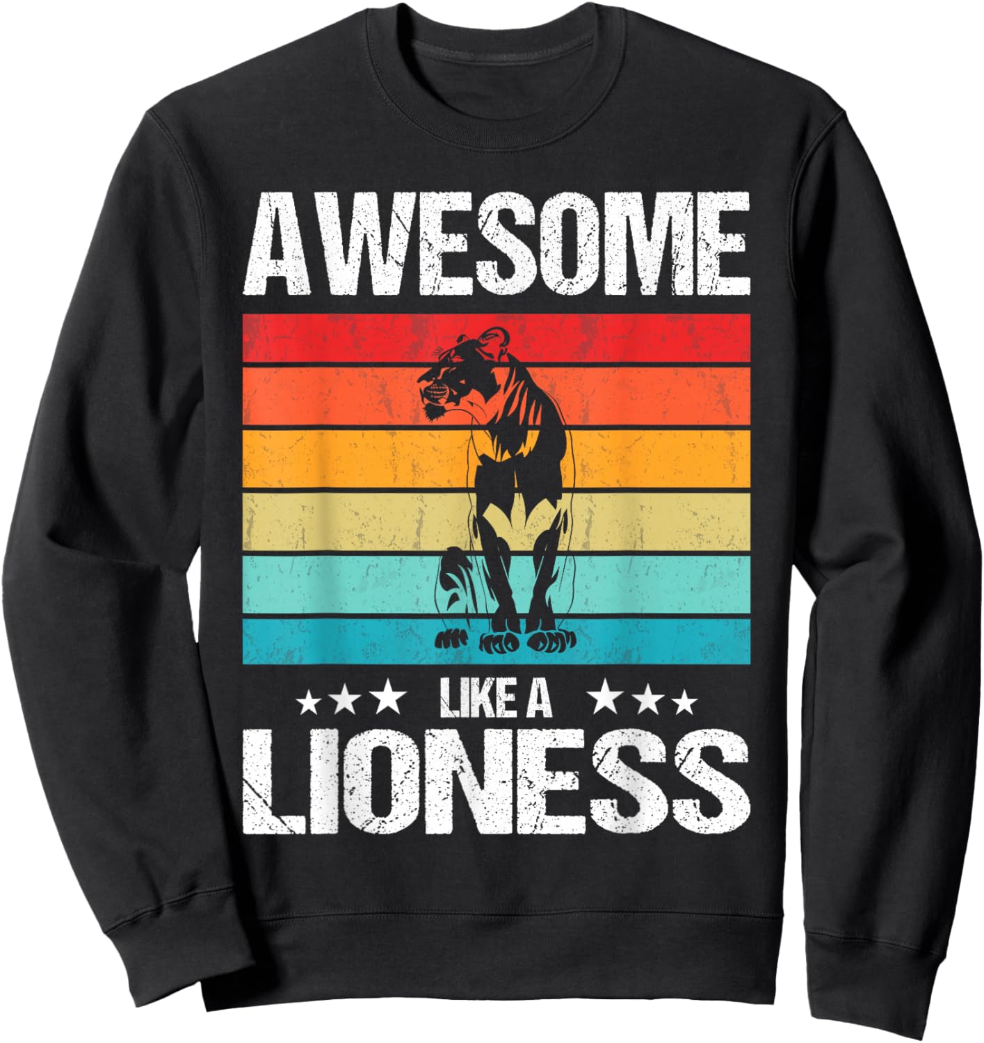 Lionesses Awesome like a Lioness Sweatshirt - Sweatshirt | Black