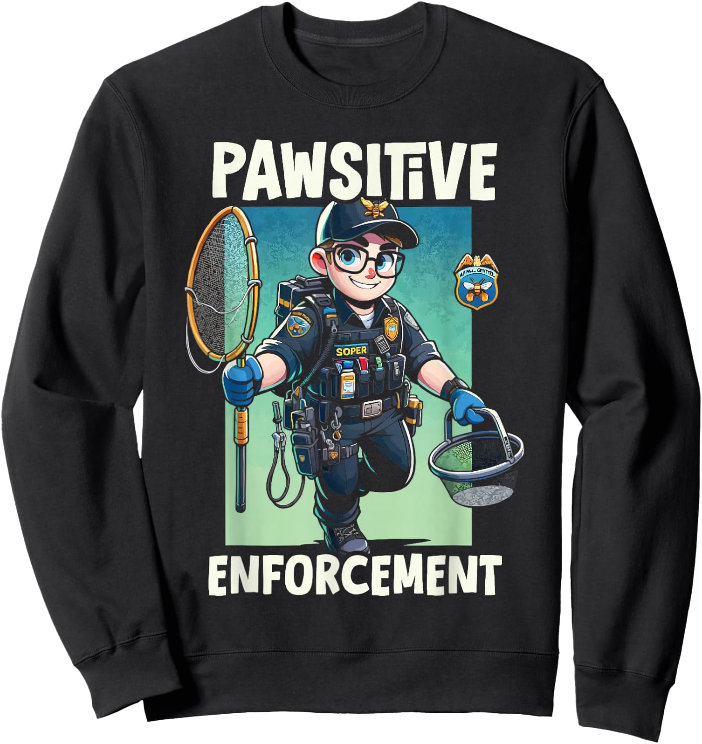 Animal Control Officer Job Occupation Animal Welfare Sweatshirt - Sweatshirt | Black