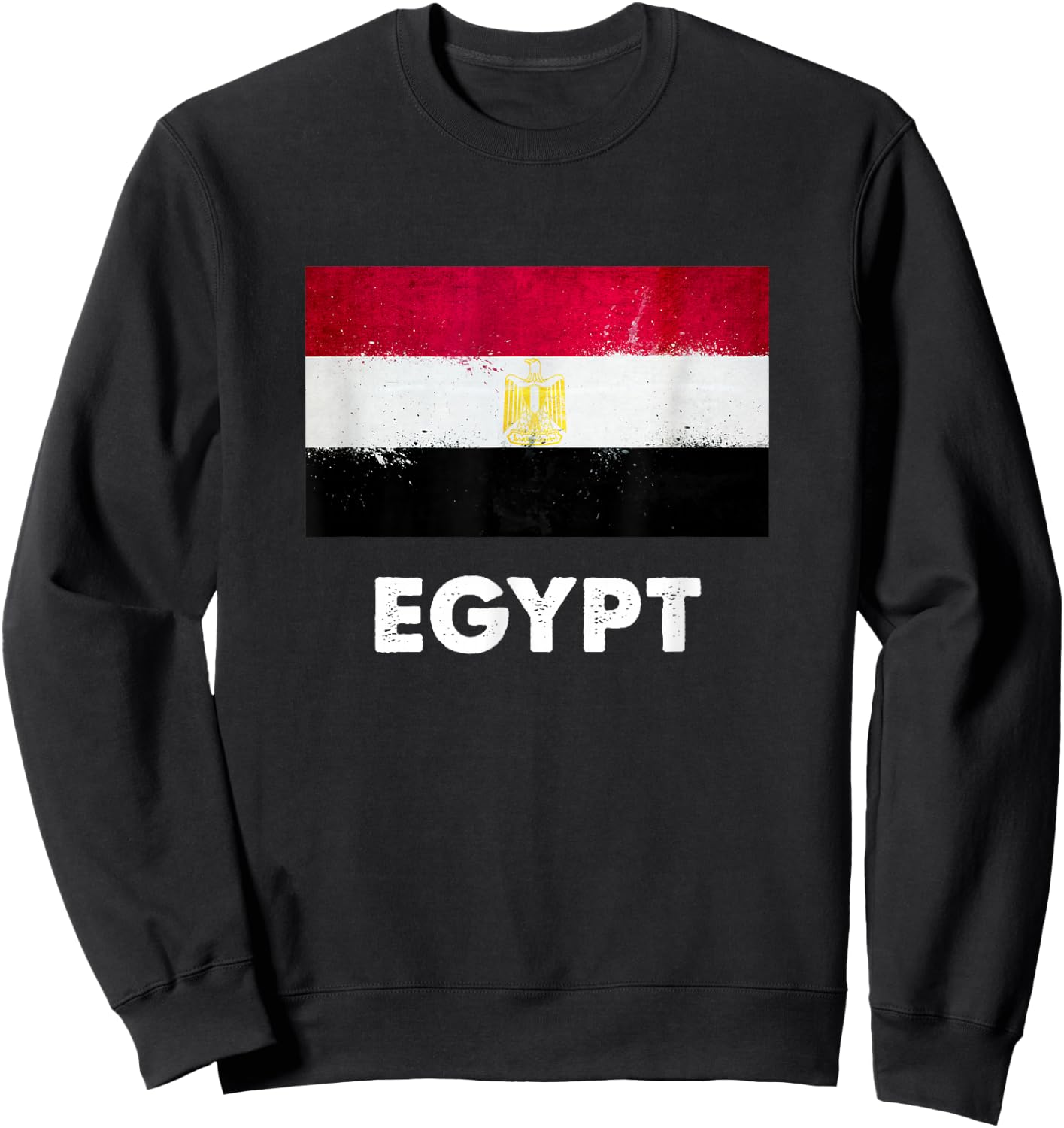 Egyptian Flag Shirt | Egyptian Sweatshirt - Sweatshirt | Black