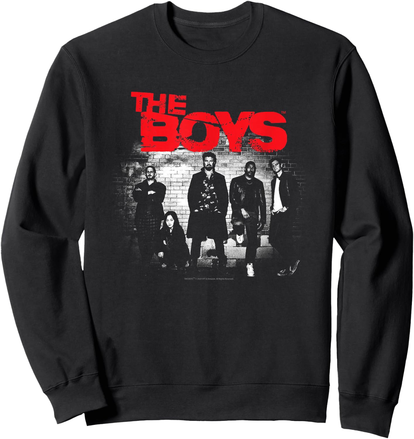 The Boys Graffiti Group Photo Small Sweatshirt - Sweatshirt | Black
