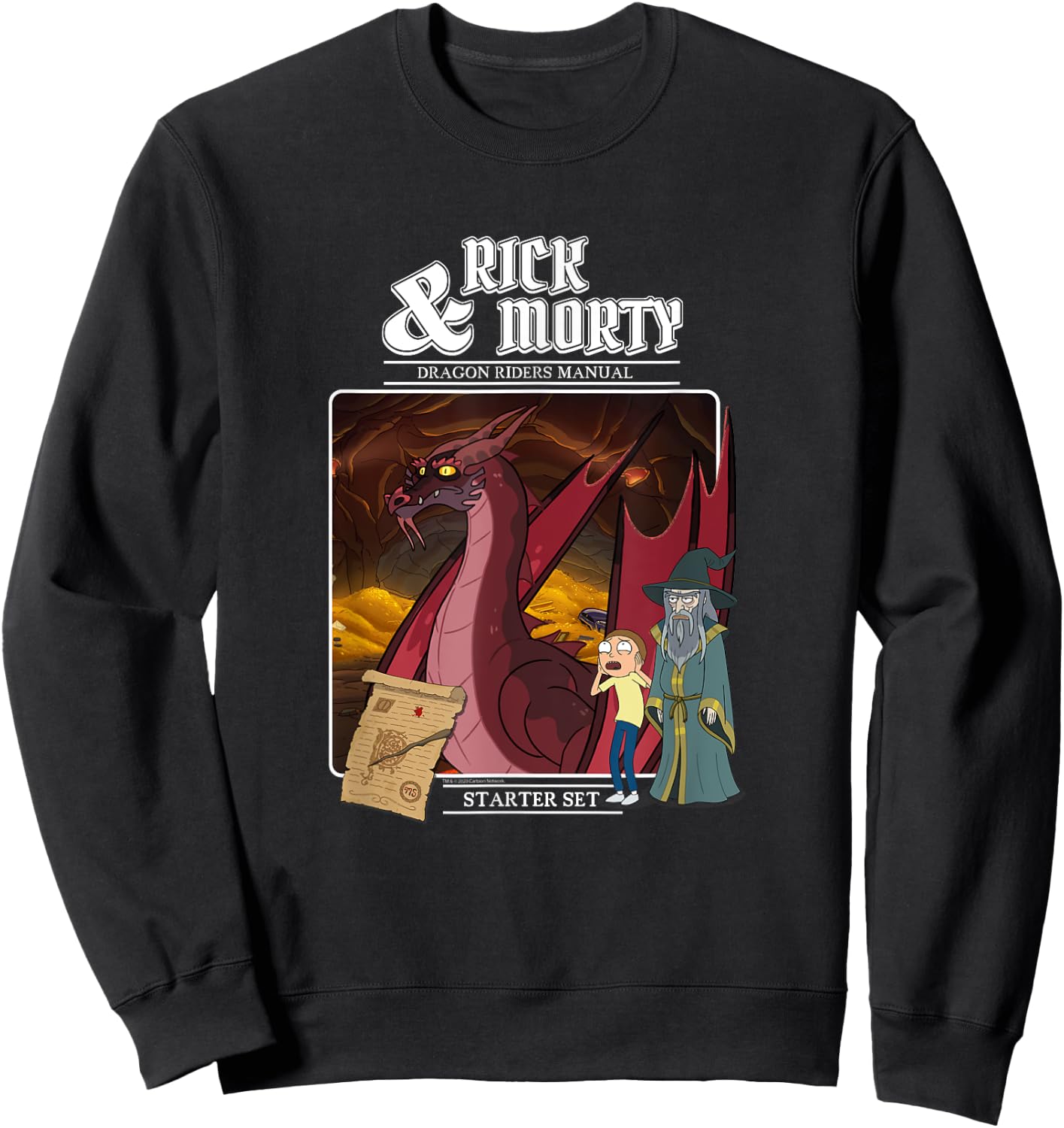 Rick and Morty Role Playing Game Sweatshirt - Sweatshirt | Black