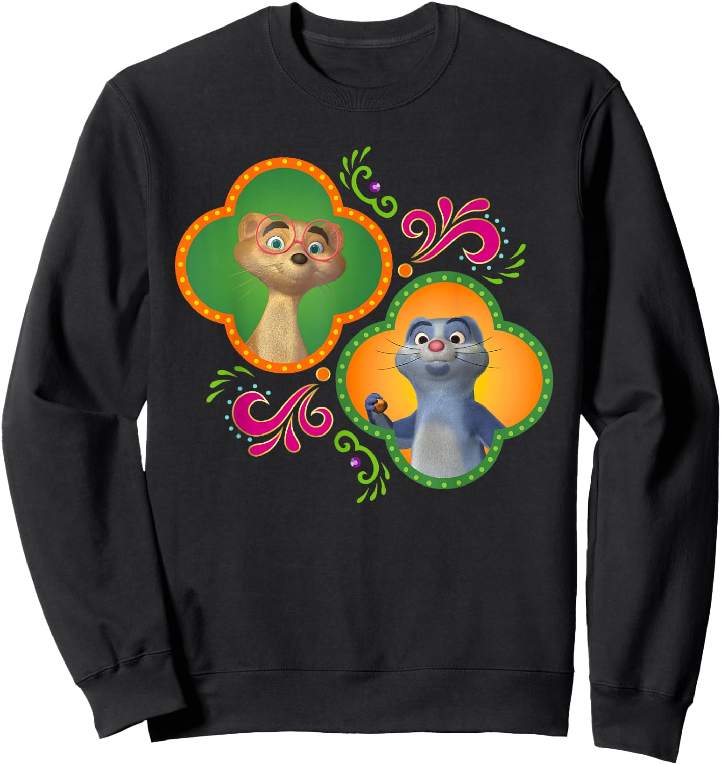 Disney Junior Mira, Royal Detective Mikku and Chikku Small Sweatshirt - Sweatshirt | Black