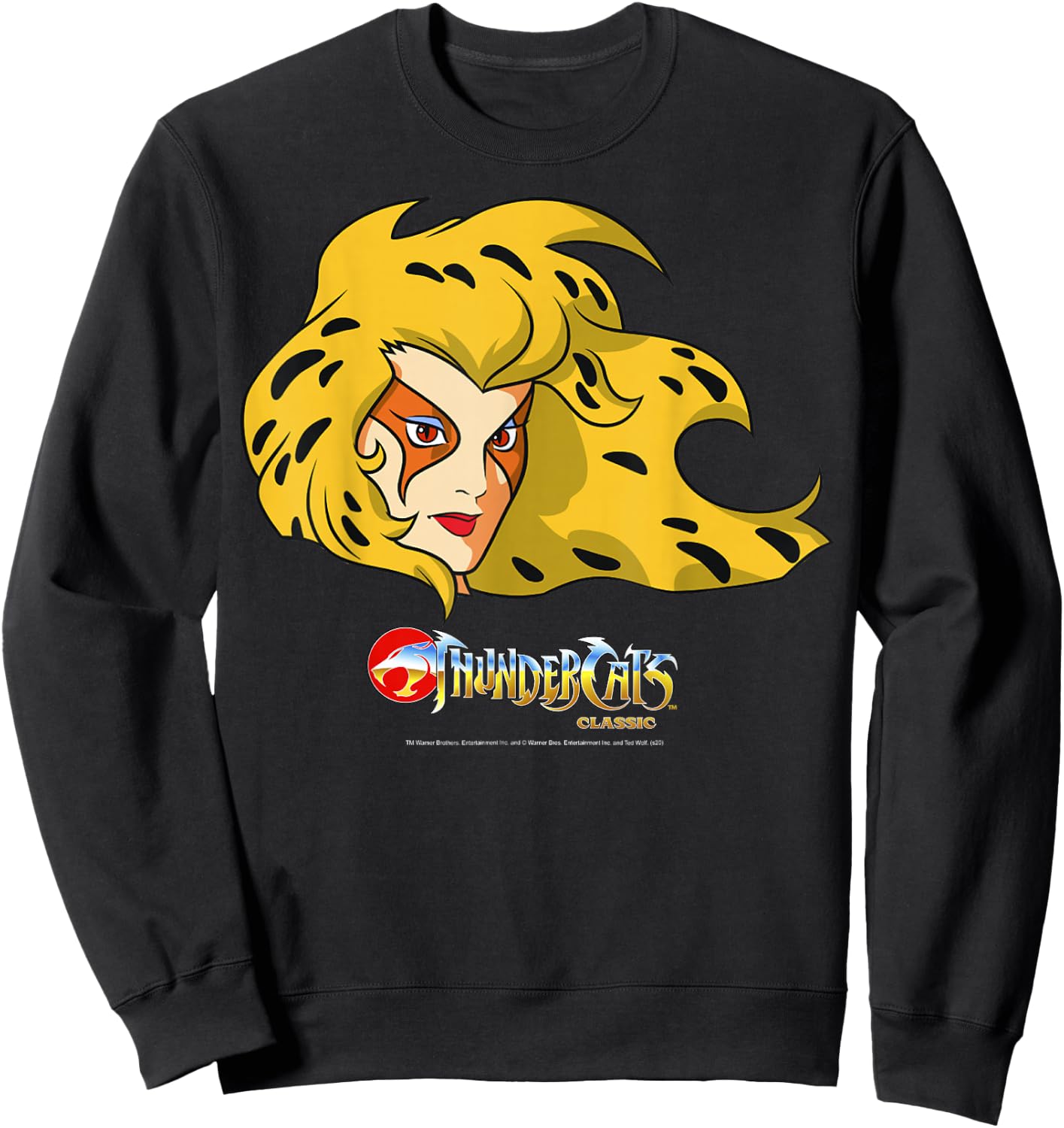 Thundercats Cheetara Big Face Sweatshirt - Sweatshirt | Black