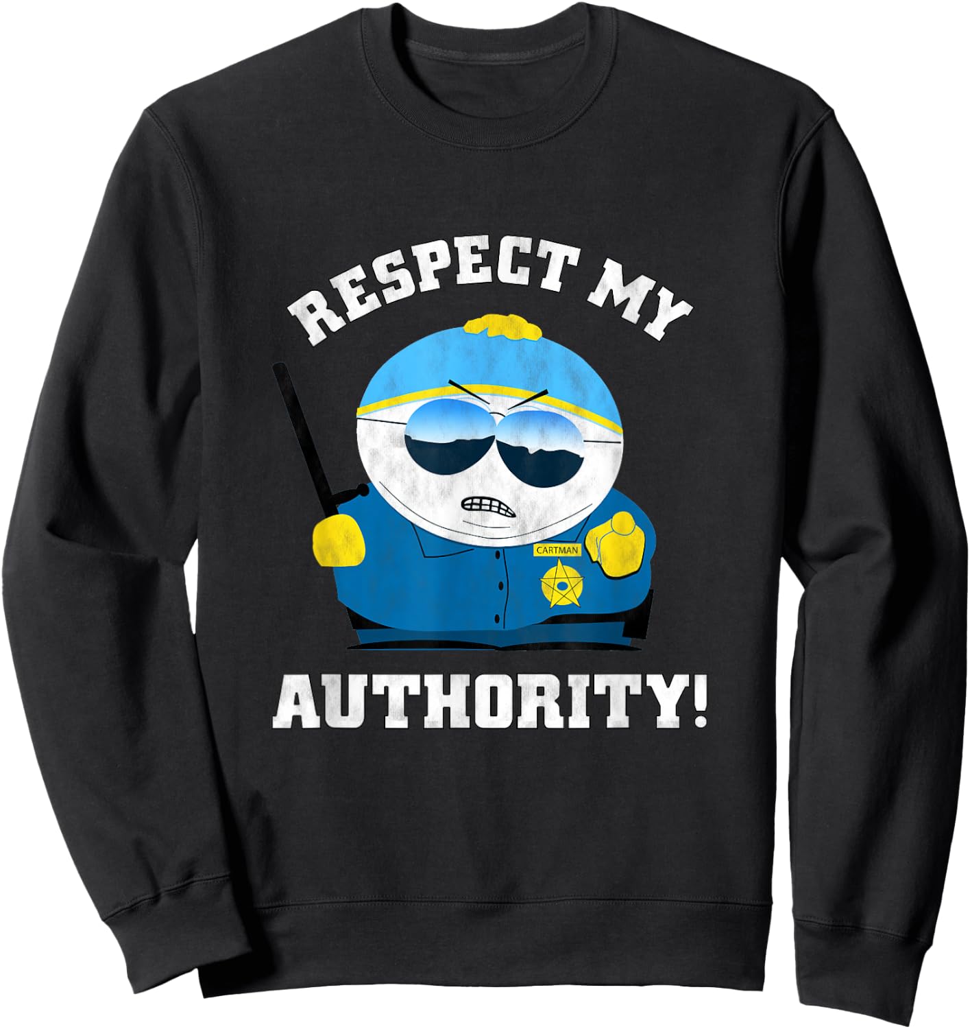 South Park Officer Cartman Sweatshirt - Sweatshirt | Black