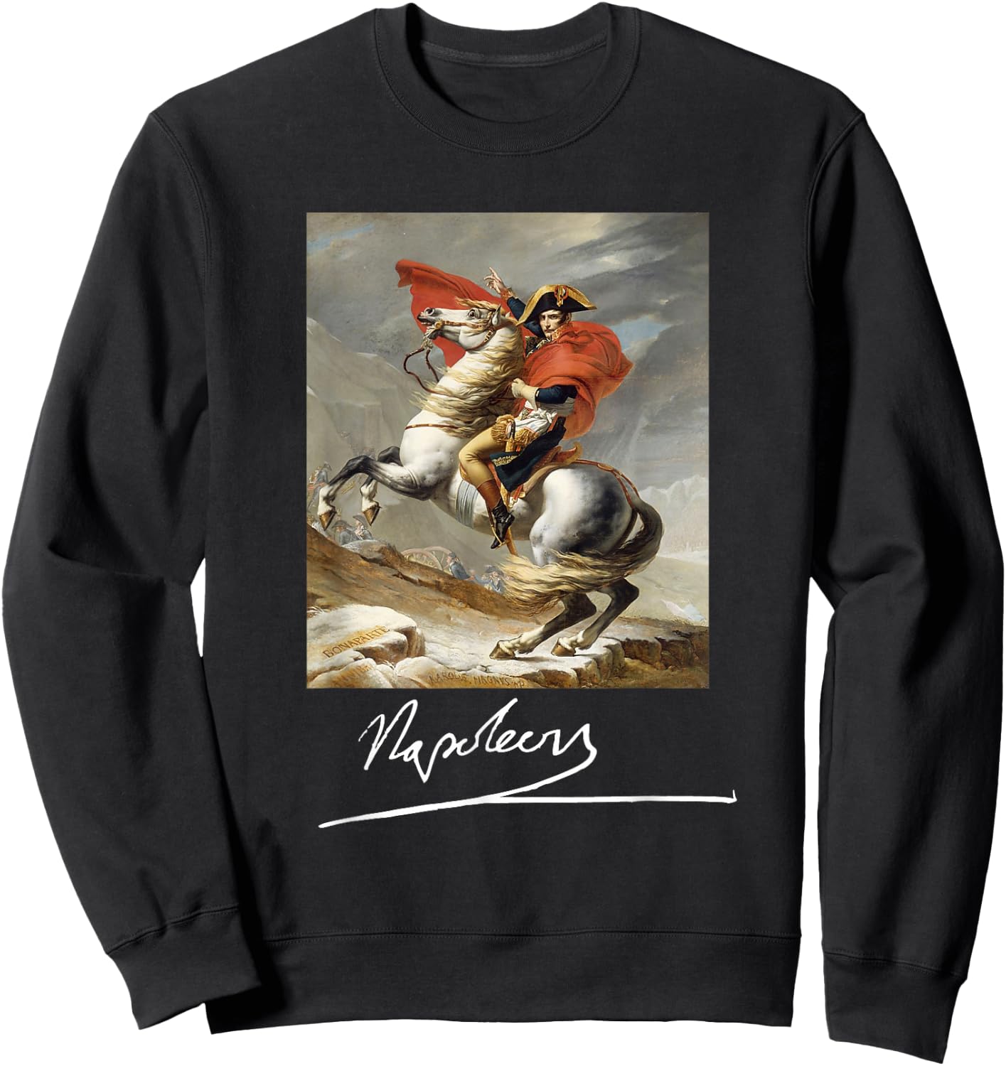Napoleon Bonaparte Jacques-Louis David Neoclassicism Art Sweatshirt - Sweatshirt | Black