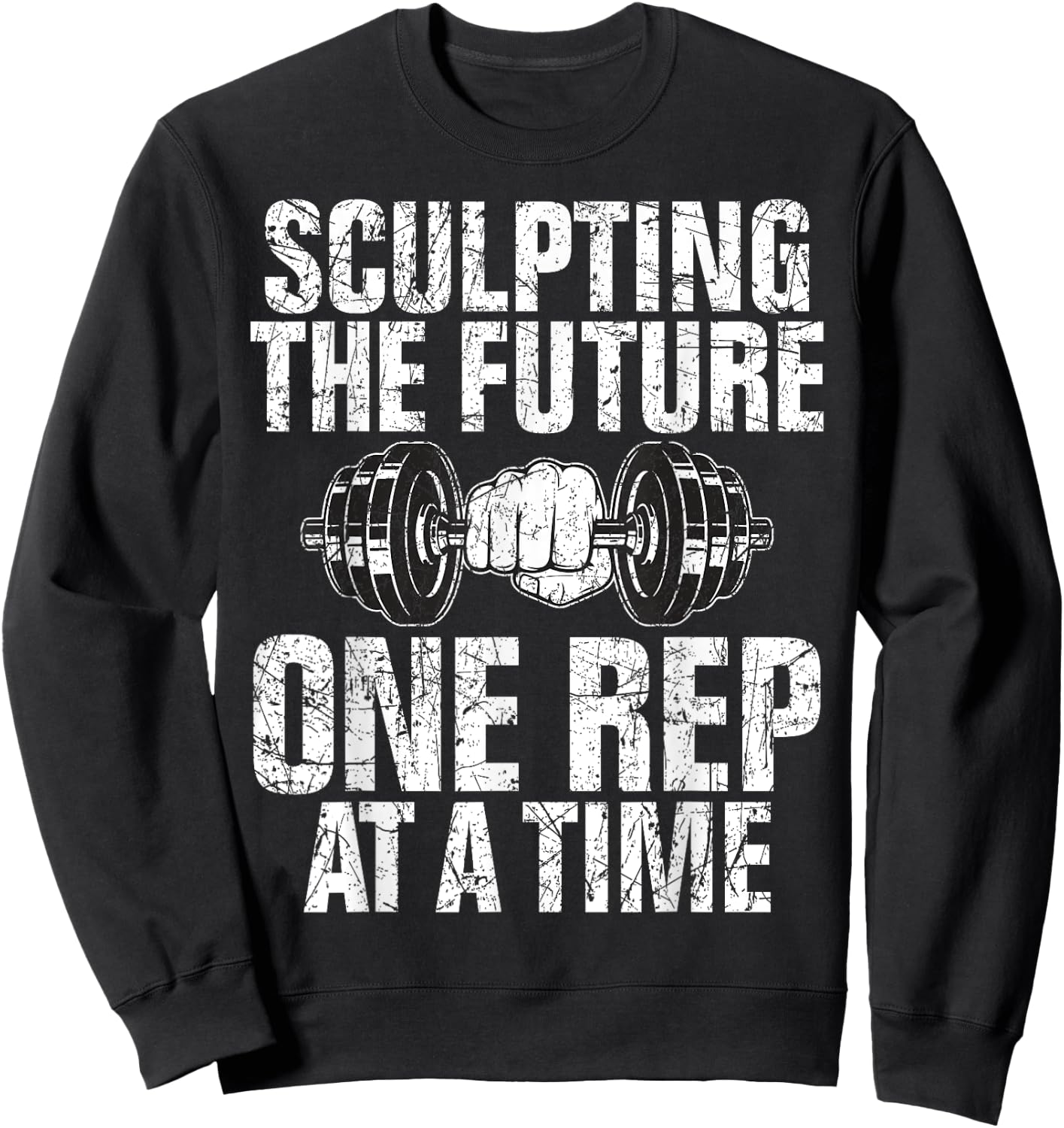 Sculpting the Future one Rep at a Time Personal Trainer Sweatshirt - Sweatshirt | Black
