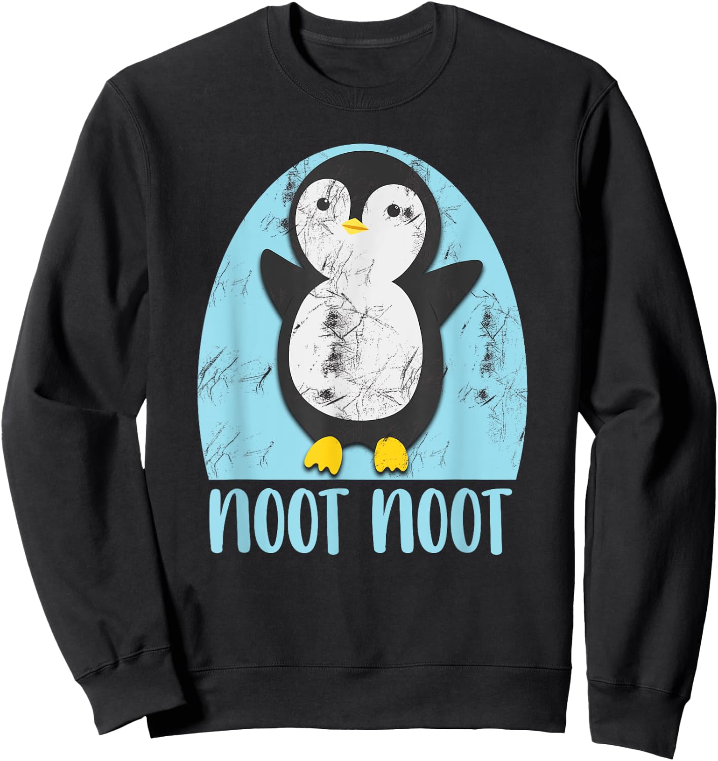 Noot Noot Funny Penguin Bird Sound Christmas Winter Penguin Sweatshirt - Sweatshirt | Black