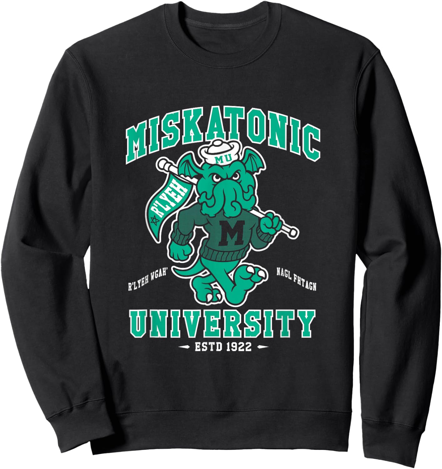 Miskatonic University Cthulhu - Creepy Cute Monster Sweatshirt - Sweatshirt | Black