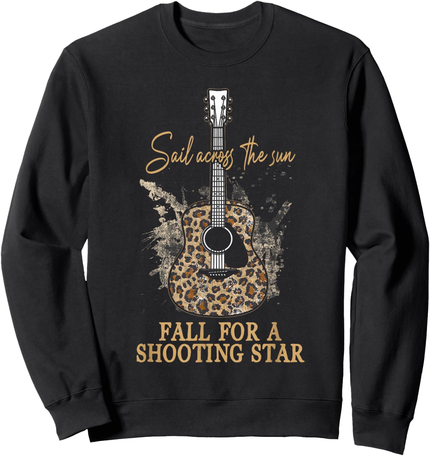 Sail Across The Sun Fall For A Shooting Star Classic Music Sweatshirt - Sweatshirt | Black