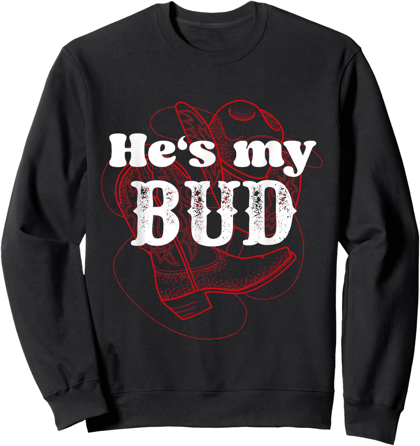 Texas Bud Texas Sissy Square Dance Couple Rodeo Sweatshirt - Sweatshirt | Black