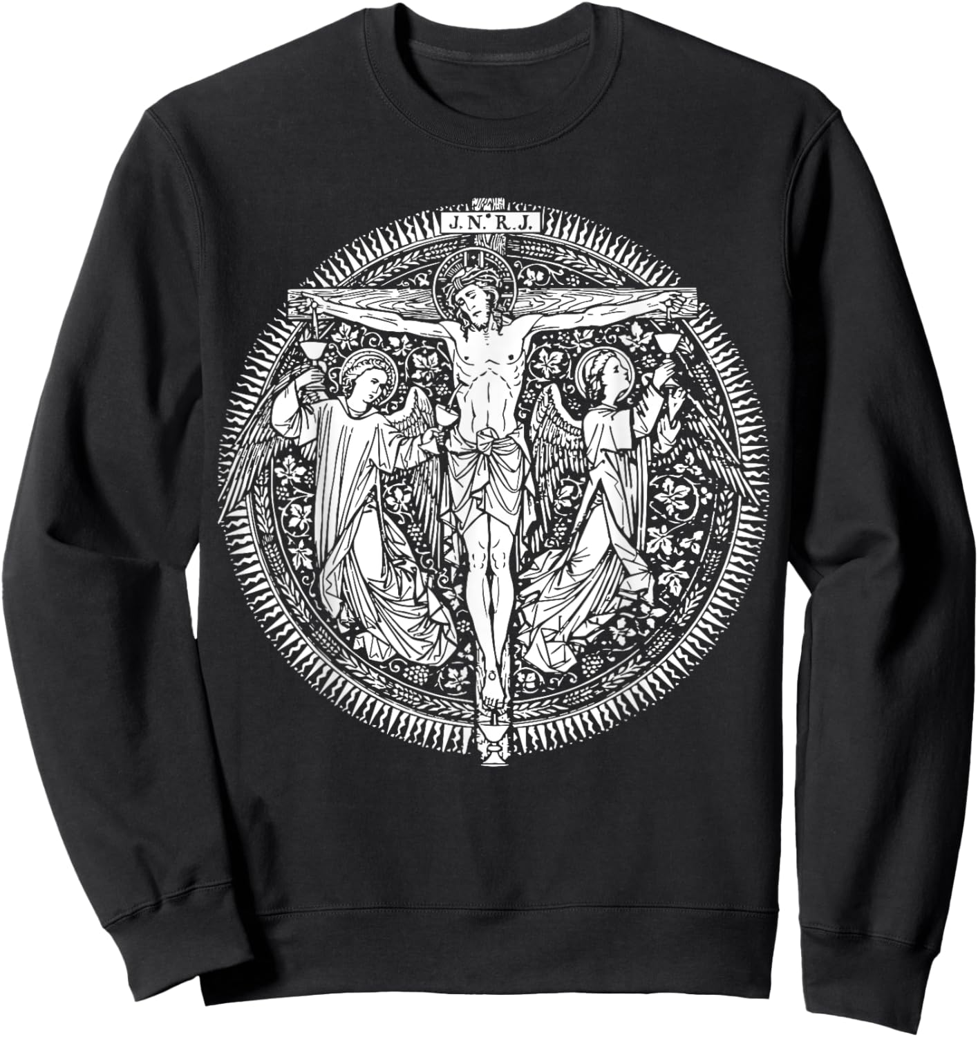 Devotion to Most Precious Blood of Jesus Christ Catholic Sweatshirt - Sweatshirt | Black