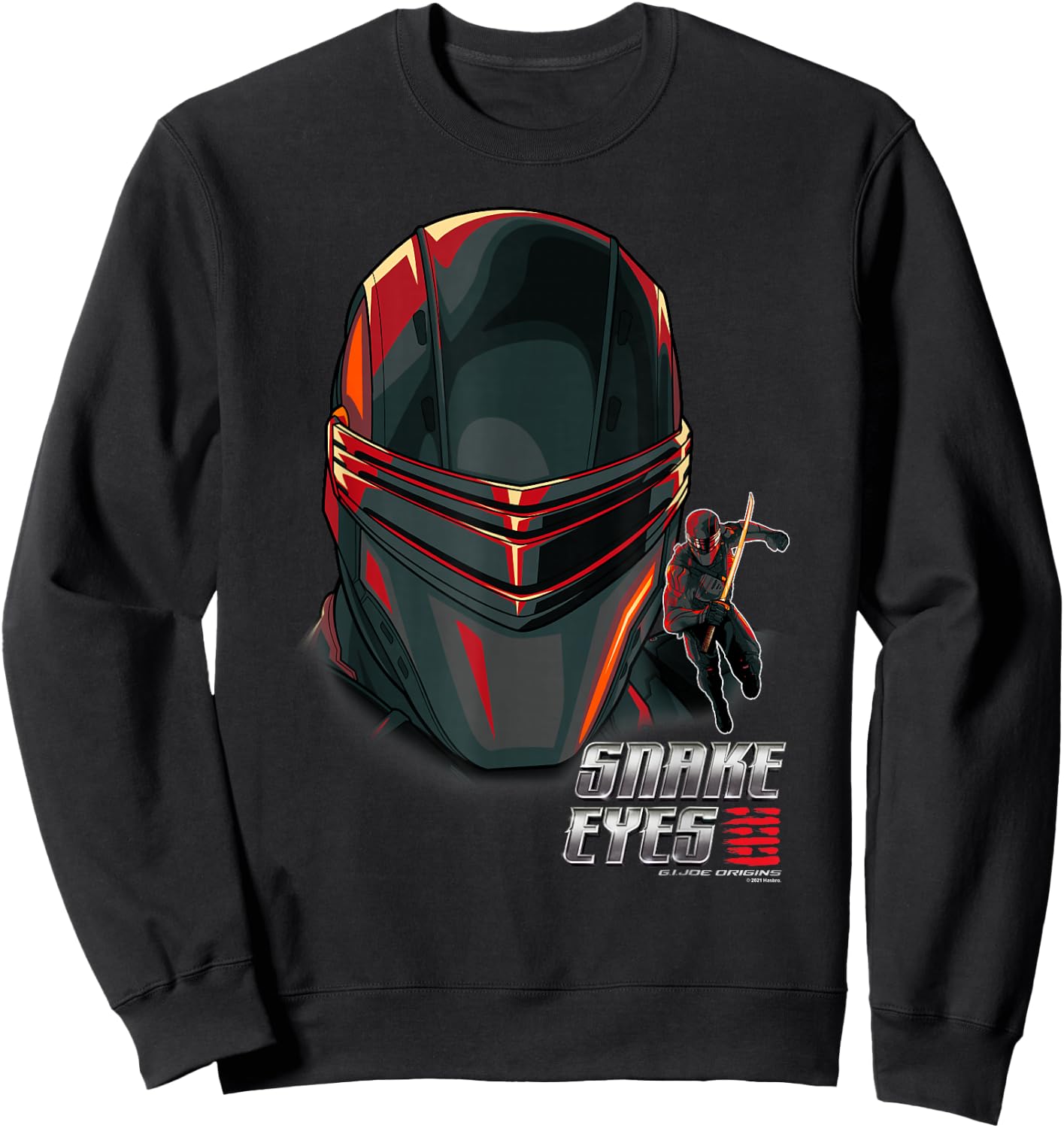 Snake Eyes Big Hero Snake Eyes Sweatshirt - Sweatshirt | Black