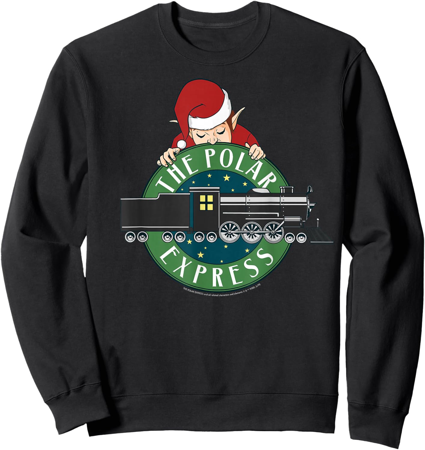 Polar Express Elf Train Logo Sweatshirt - Sweatshirt | Black
