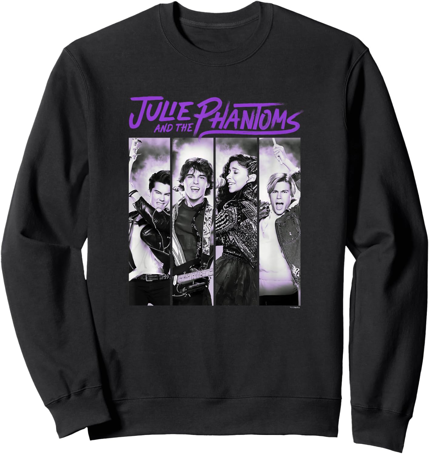 Julie And The Phantoms Band Portrait Panels Sweatshirt - Sweatshirt | Black