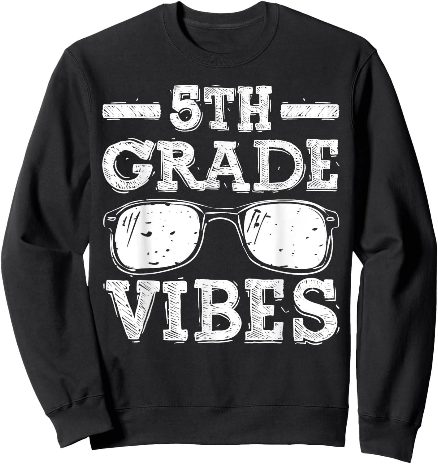 Back to School 5th Grade Vibes, First Day Teacher Children Sweatshirt - Sweatshirt | Black