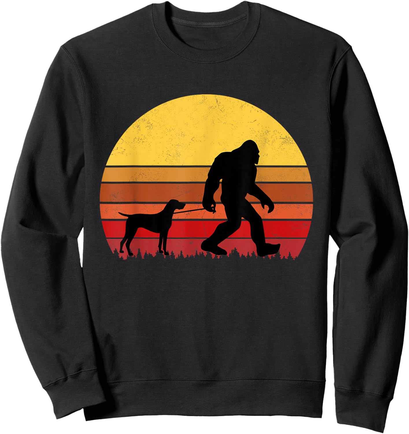 German Shorthaired Pointer Funny Retro Dog Design Sweatshirt - Sweatshirt | Black