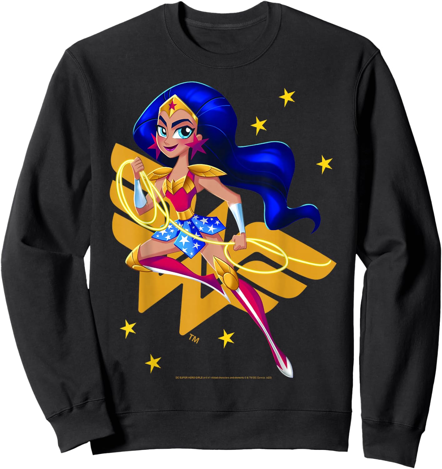 DC Comics Super Hero Girls Wonder Woman Sweatshirt - Sweatshirt | Black