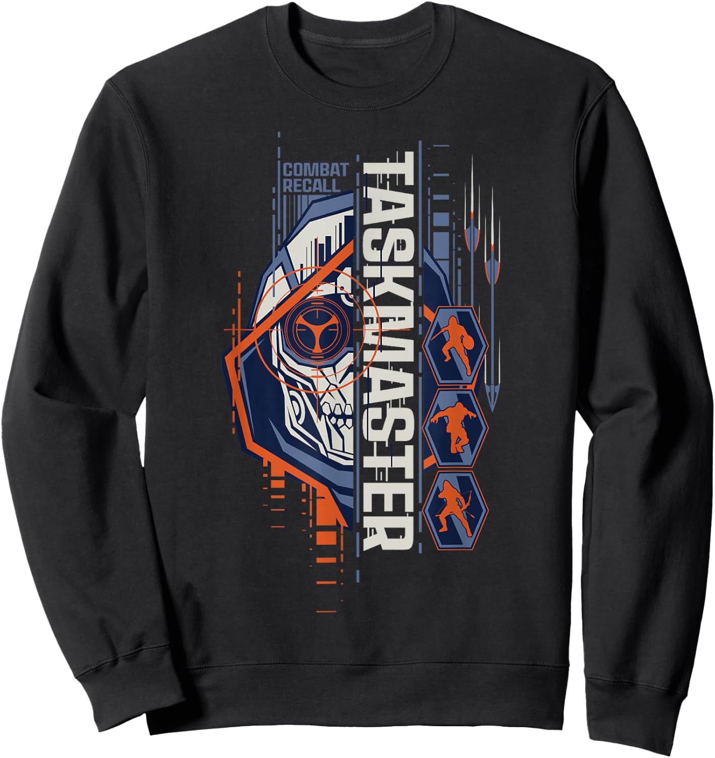 Marvel Black Widow Taskmaster Mask Sweatshirt - Sweatshirt | Black