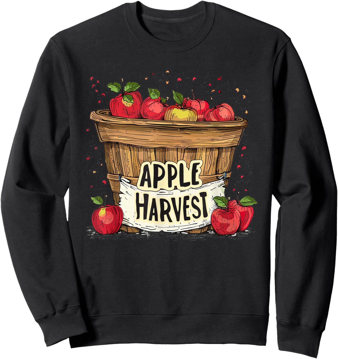 Funny Basket with Apples for Apple Harvest Costume Sweatshirt - Sweatshirt | Black