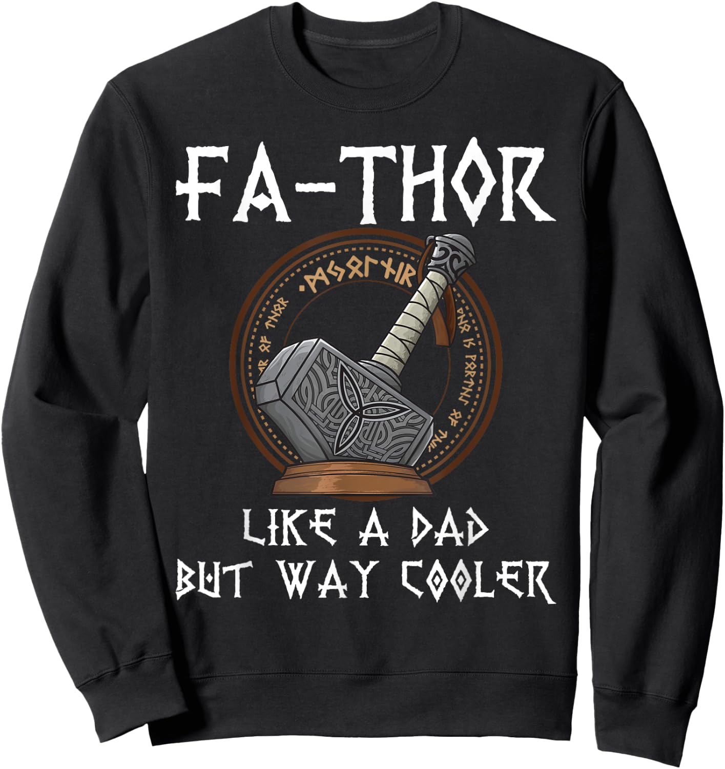 Fathor Dad Father Father's Day Gift - Men's Black Classic Fit Short Sleeve - Size Small Sweatshirt - Sweatshirt | Black
