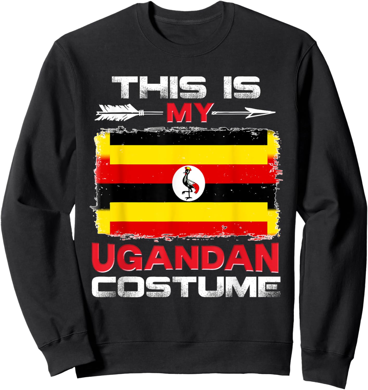 This Is My Ugandan Costume Uganda Sweatshirt - Sweatshirt | Black
