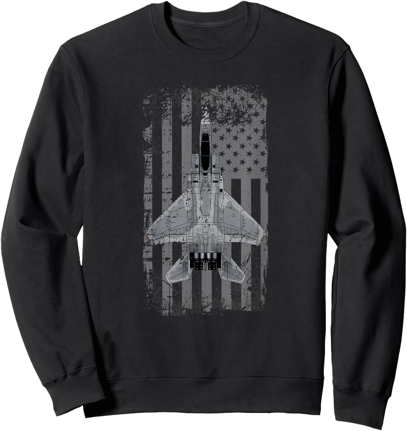 F-15 Eagle Military Pilot Sweatshirt - Sweatshirt | Black