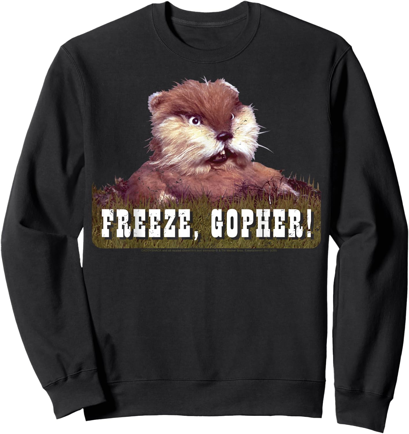 Caddyshack Freeze Gopher Sweatshirt - Sweatshirt | Black
