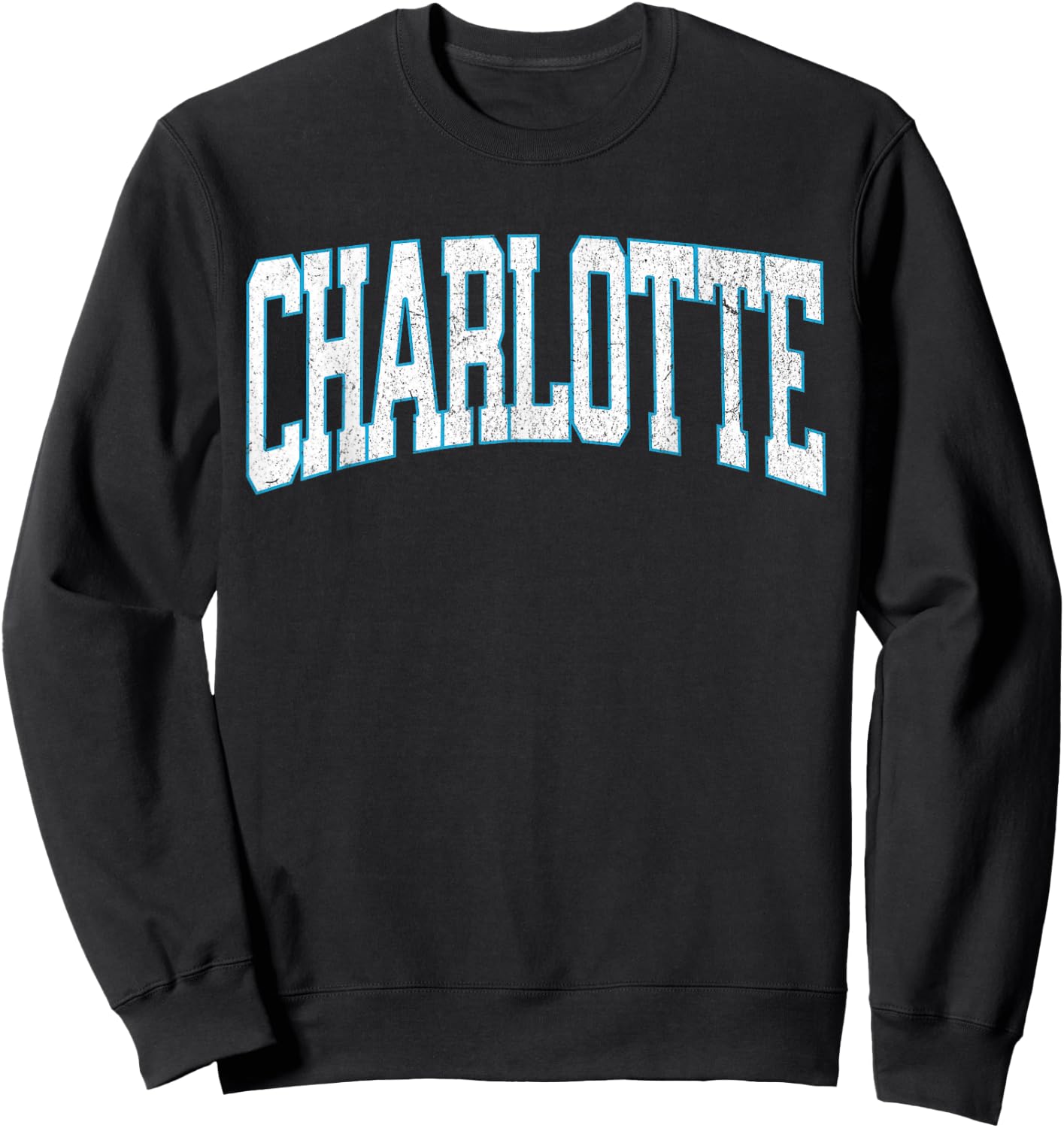 Charlotte Soccer Vintage City Sweatshirt - Sweatshirt | Black