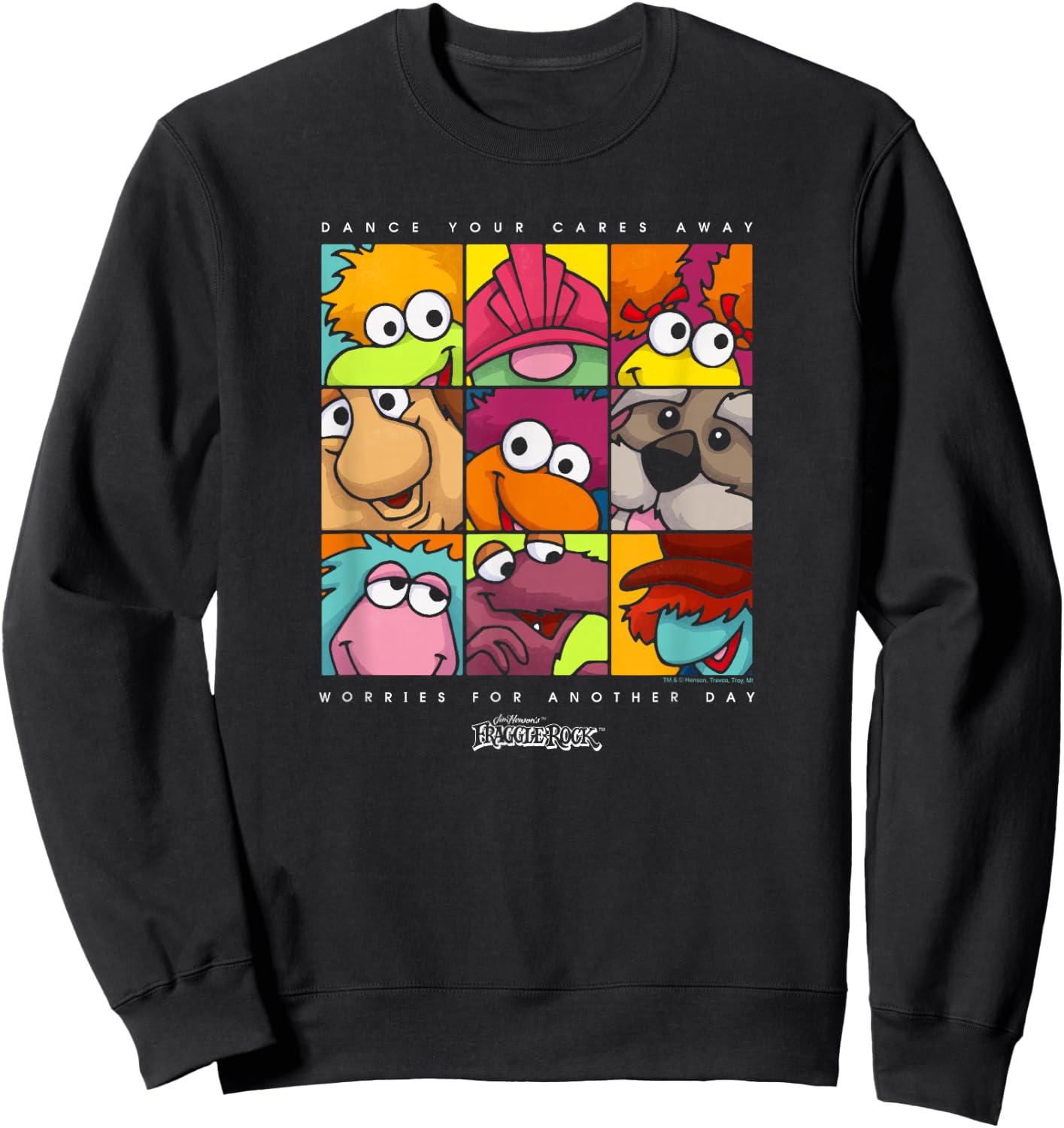 Fraggle Rock Squared Sweatshirt - Sweatshirt | Black