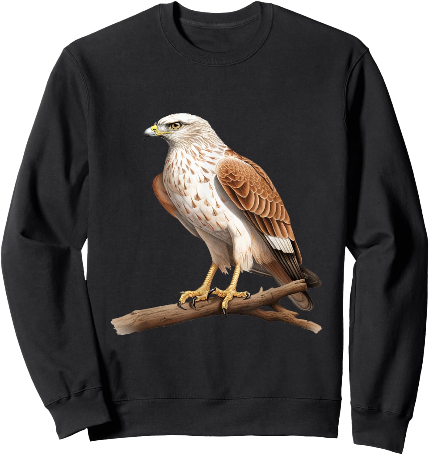 Hawk bird lover illustration Sweatshirt - Sweatshirt | Black
