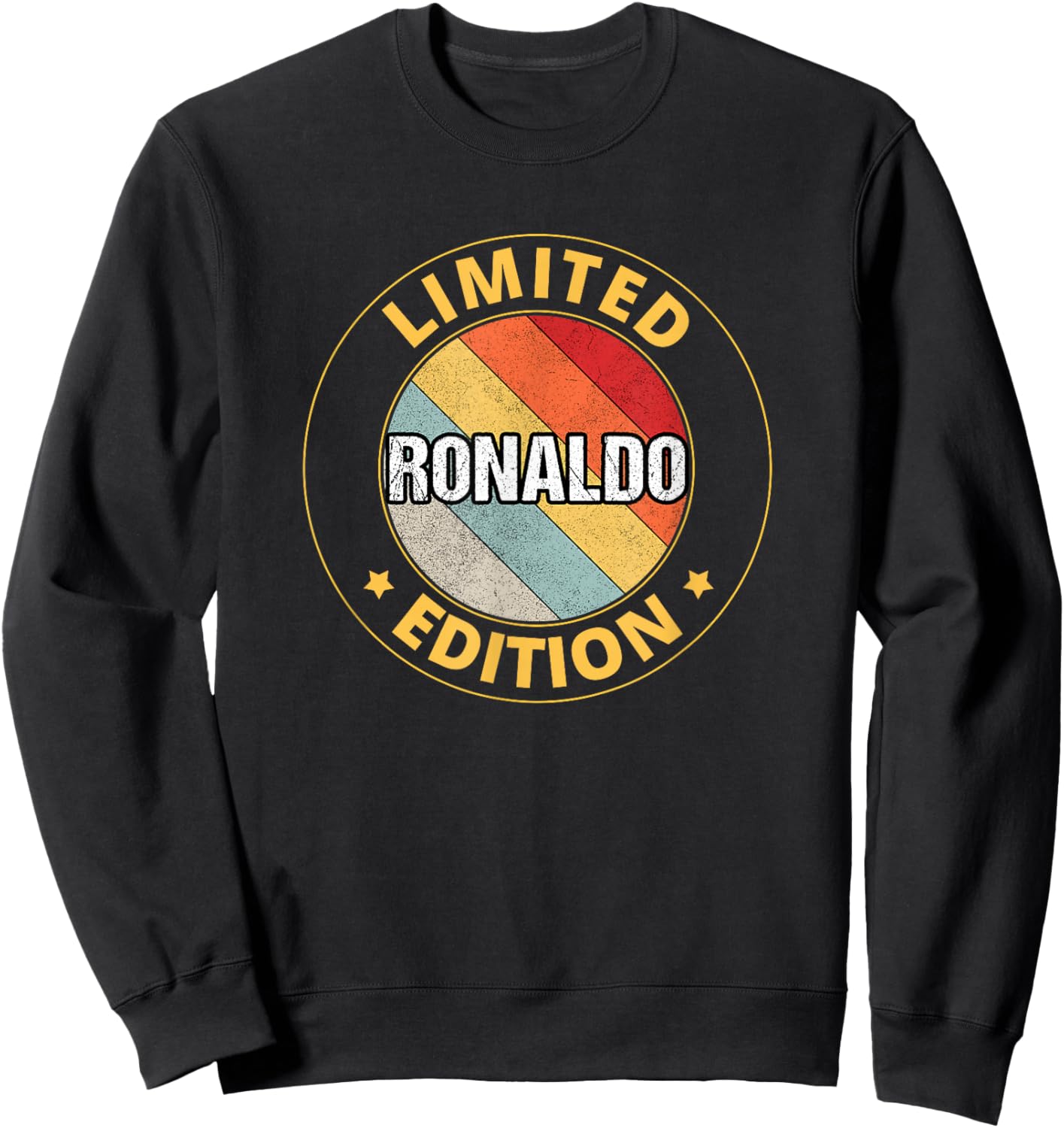 Ronaldo Name , Small, Black Sweatshirt - Sweatshirt | Black