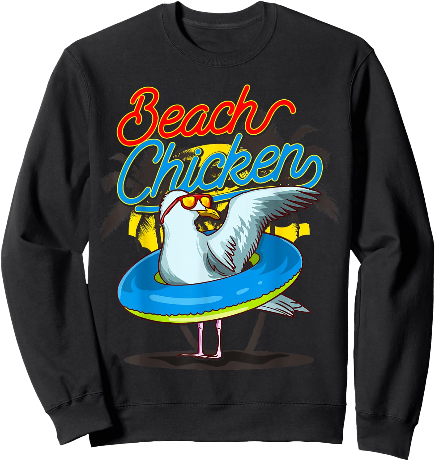 Seagull Beach Chicken Sweatshirt - Sweatshirt | Black