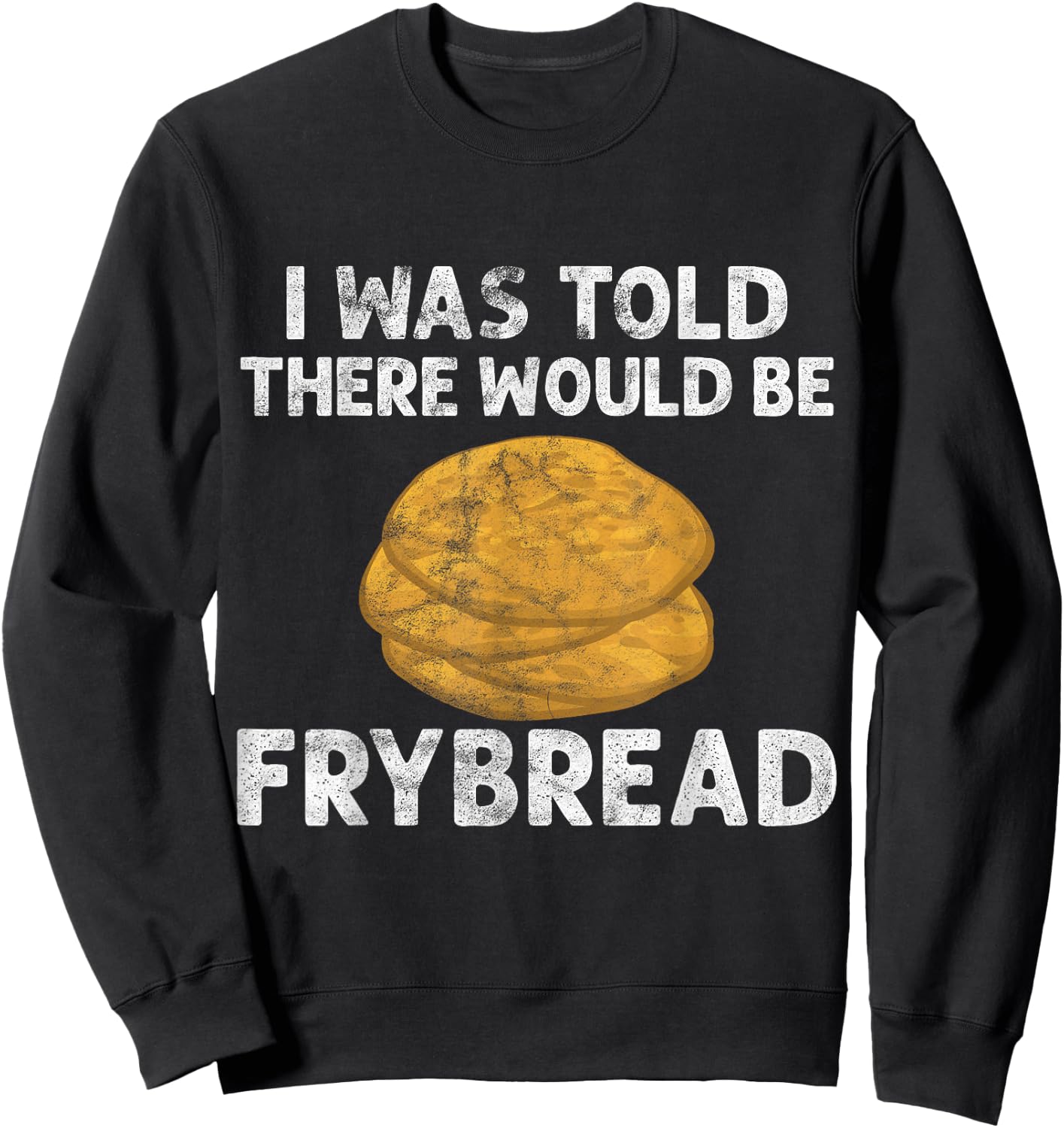 vintage Frybread Power Gift Native American Indian Taco Sweatshirt - Sweatshirt | Black