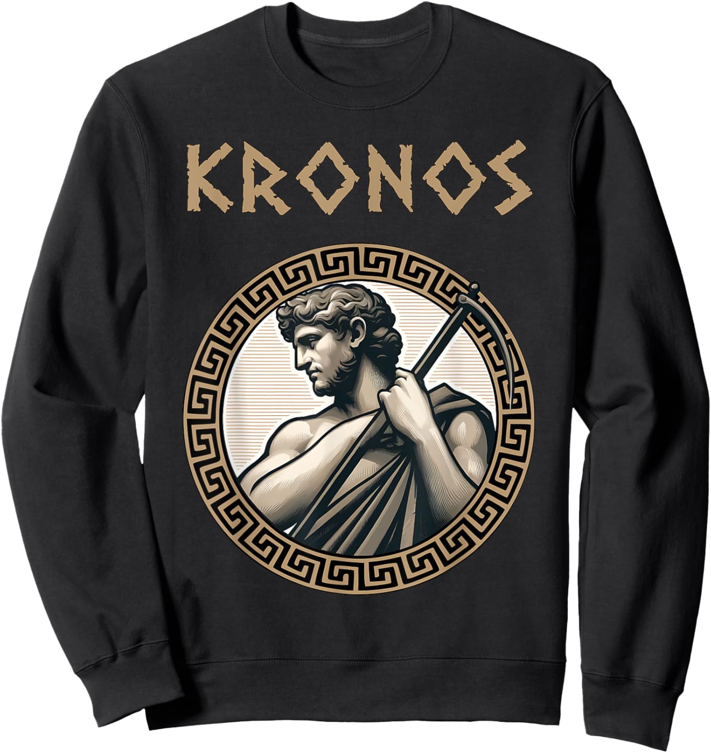 Kronos Ancient Greek Titan Greek Mythology Sweatshirt - Sweatshirt | Black