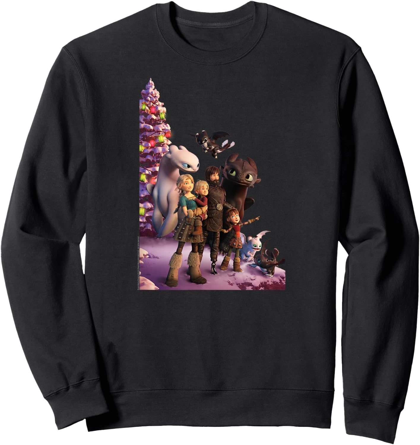 How to Train Your Dragon 3 One Big Family Sweatshirt - Sweatshirt | Black
