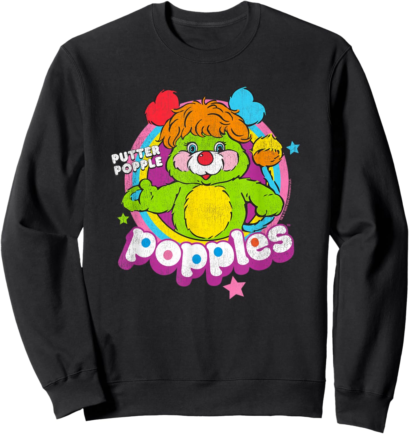 Popples Putter Popple , Small, Black Sweatshirt - Sweatshirt | Black