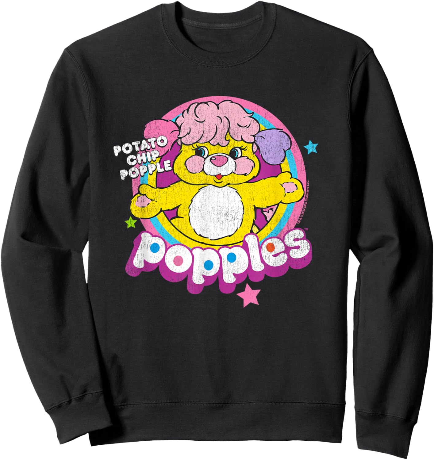 Popples Potato Chip Popple Sweatshirt - Sweatshirt | Black