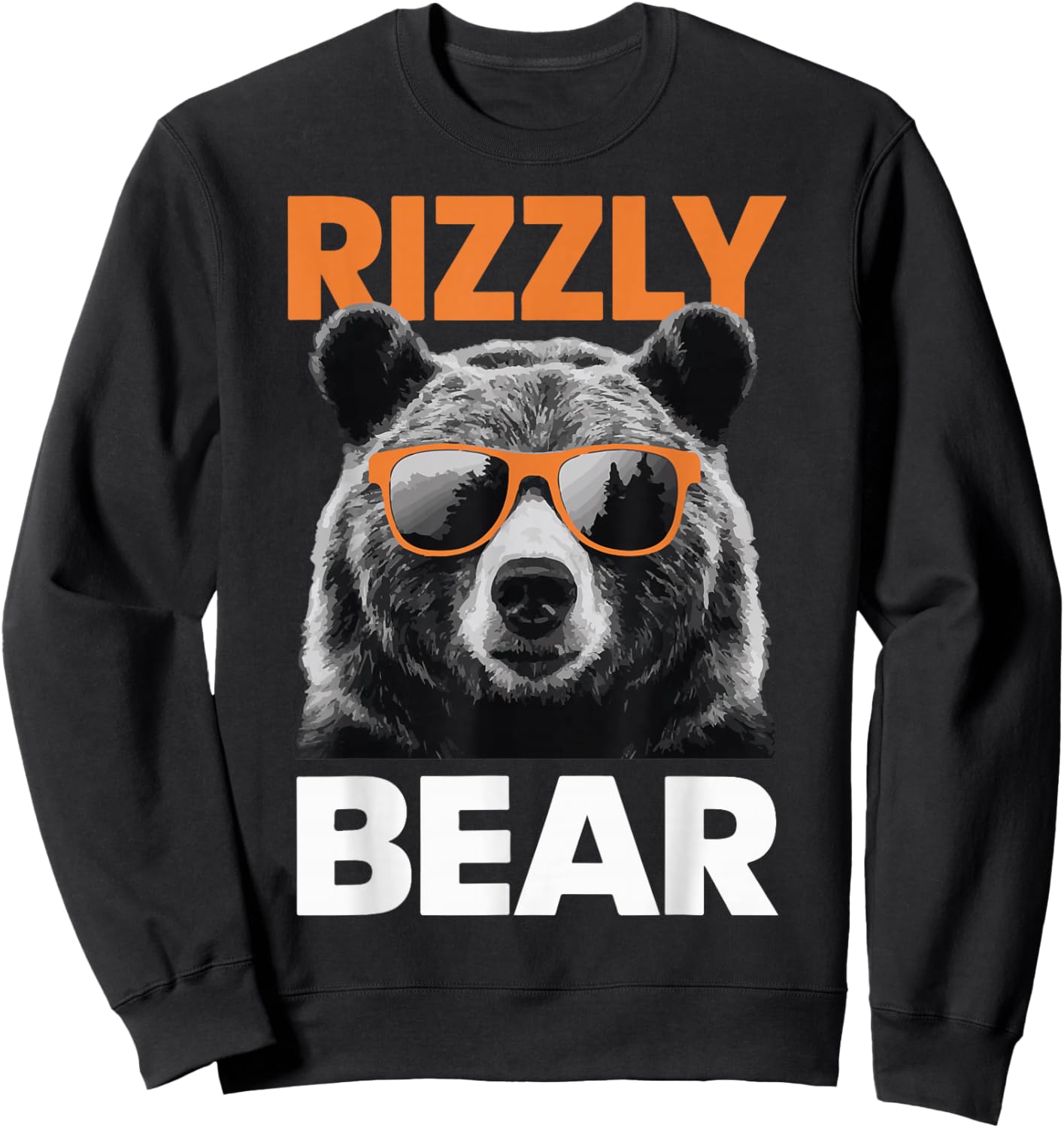 Rizzly Bear Grizzly Bear Grizzler Sweatshirt - Sweatshirt | Black