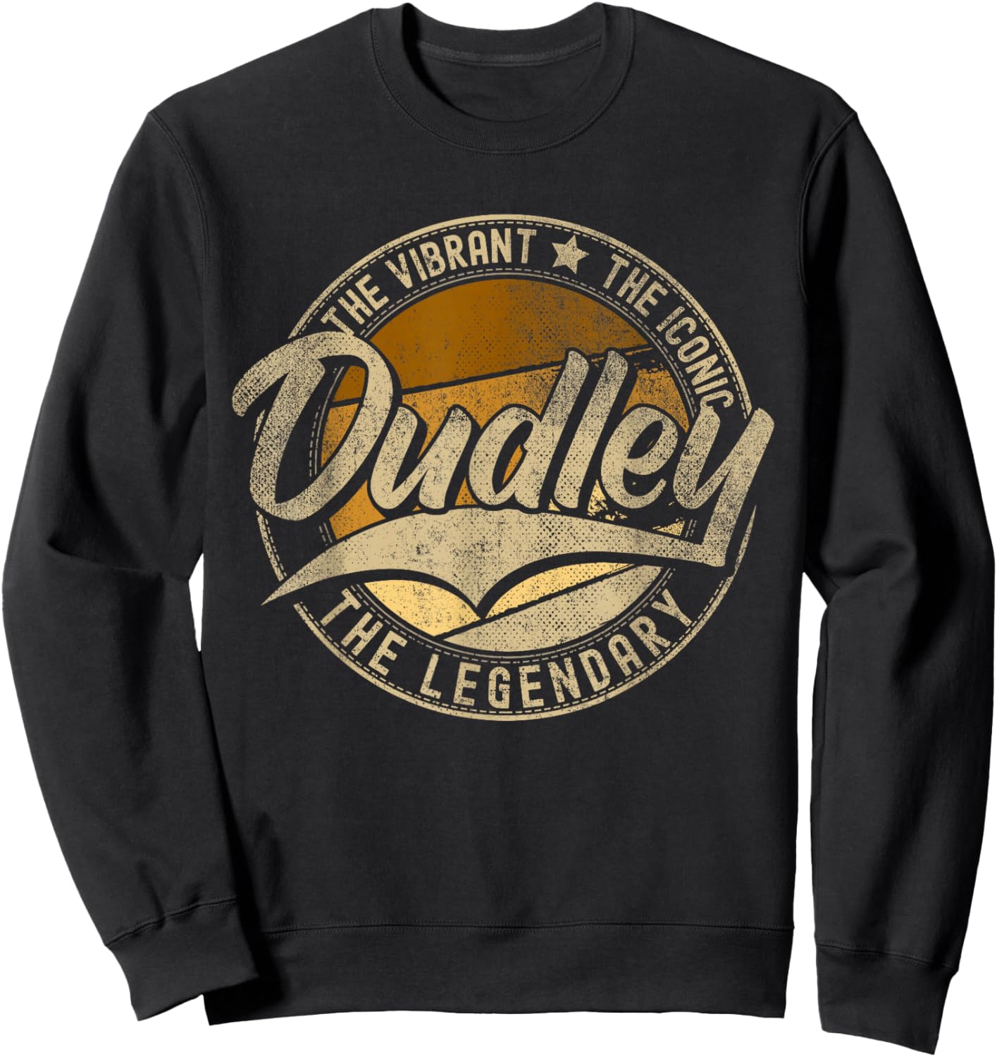 Dudley MA | Massachusetts | Vintage Distressed Sweatshirt - Sweatshirt | Black